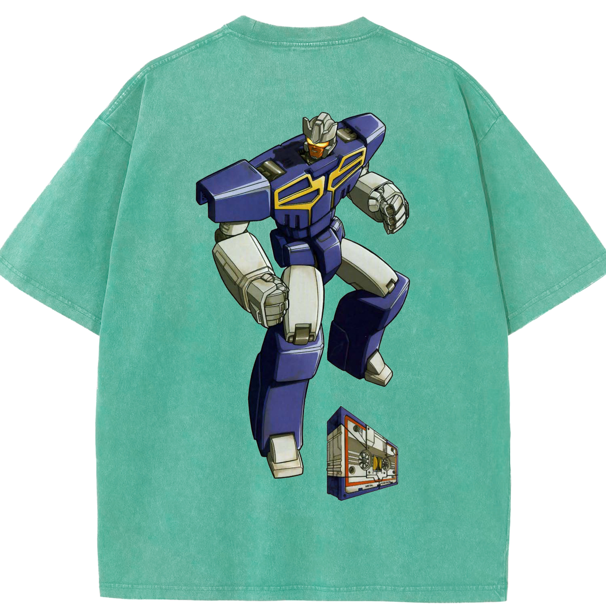 （画像用）  綿100% ヴィンテージ風 半袖Tシャツ（背面プリント）
